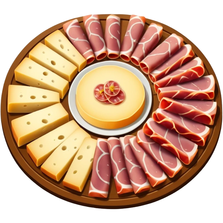 cold cuts (ham & cheese on a platter) emoji