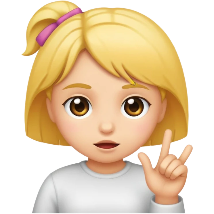 small girl show fuck emoji
