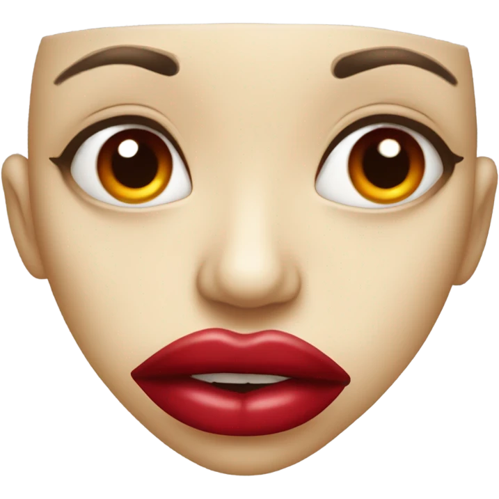 Vampire lips emoji