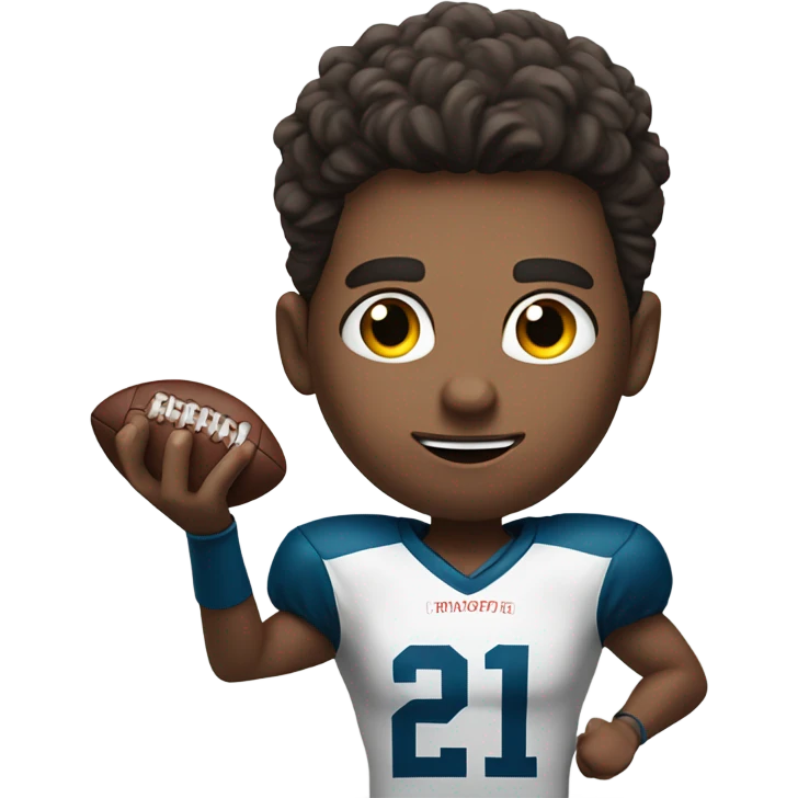 Me catching a football  emoji