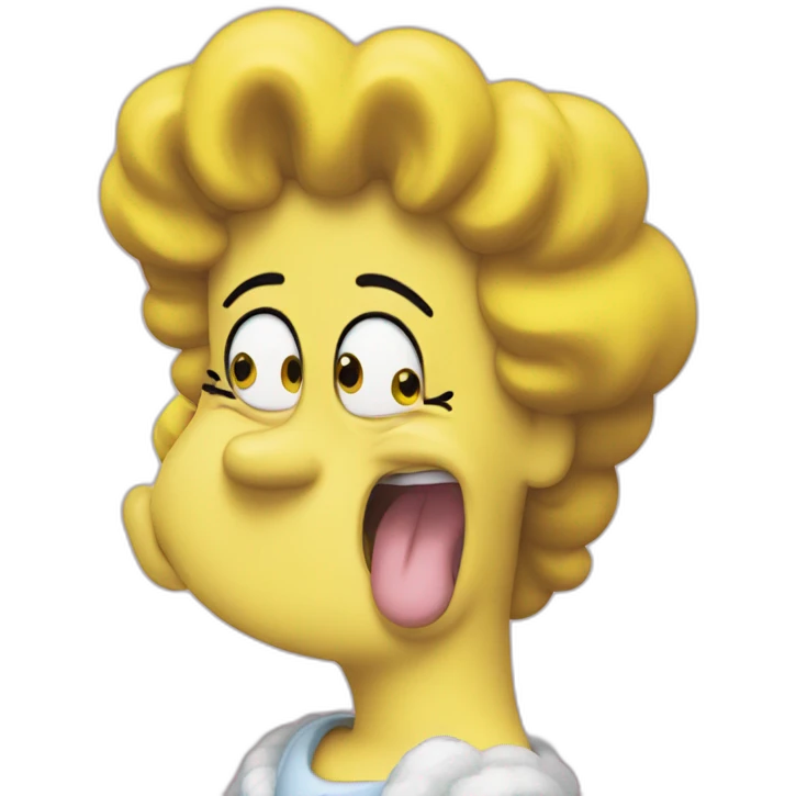 Marge Simpson Heureuse emoji