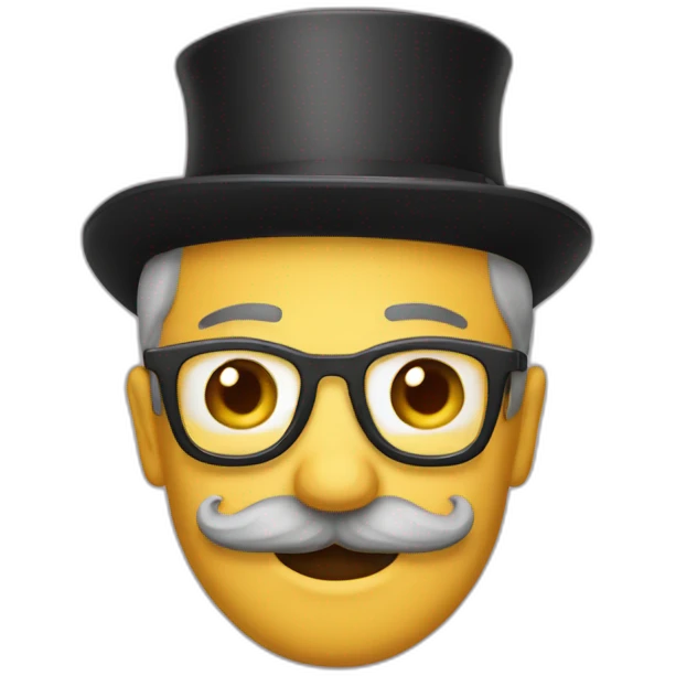 Monsieur avec une moustache emoji