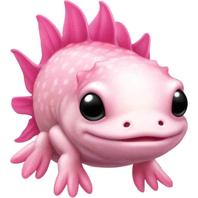 Pink axolotl emoji