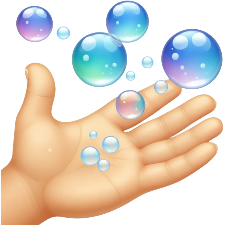 soapy bubbles hands emoji