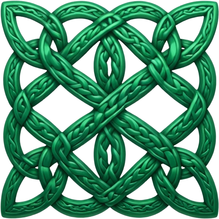 Celtic knot green emoji