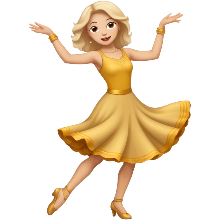 танцующая женщина в полный рост emoji