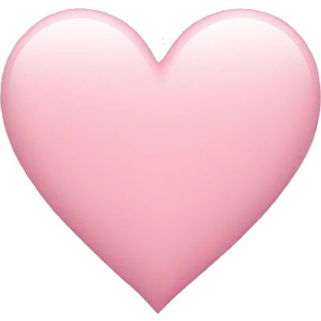 light pink heart emoji