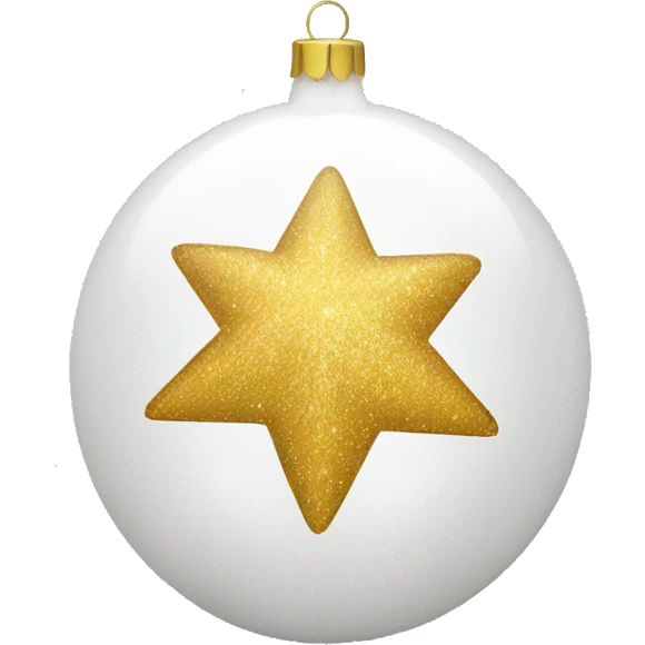 White star Christmas Ball  emoji