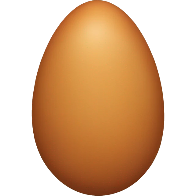 Brown egg emoji