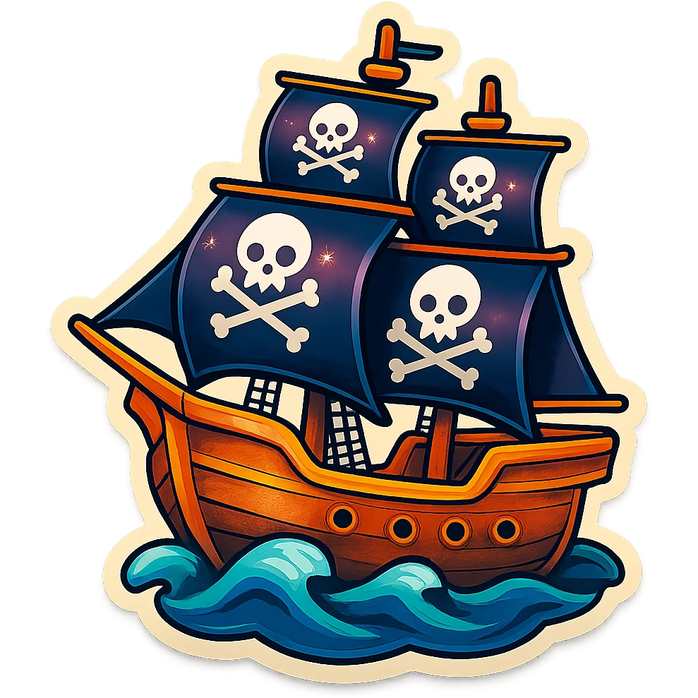 pirate ship emoji