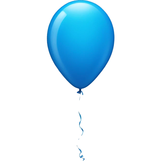 Blue balloon emoji