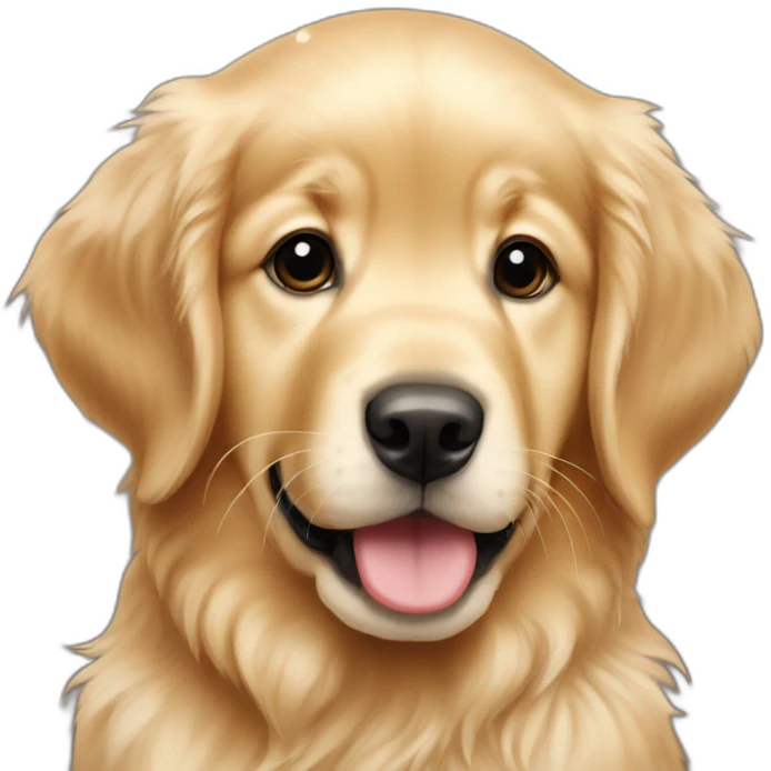 Christmas baby golden retriever  emoji