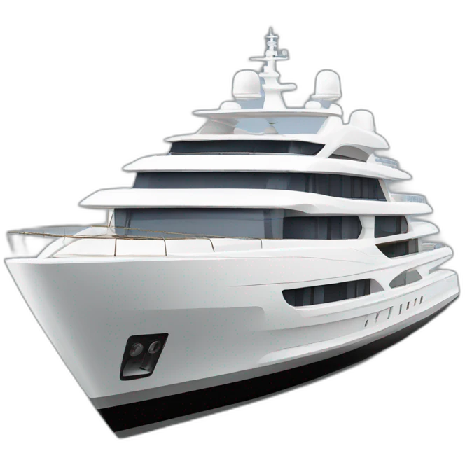Luxury Billionaire Yacht white emoji