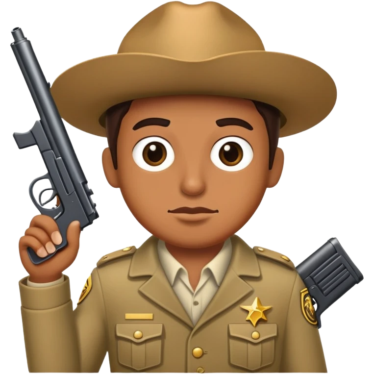 Hermet with a gun emoji
