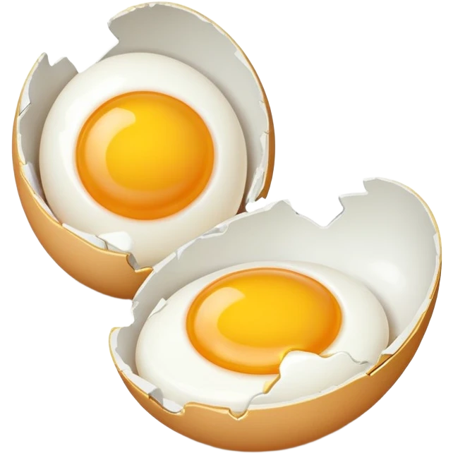 Genera dos huevos rotos  emoji