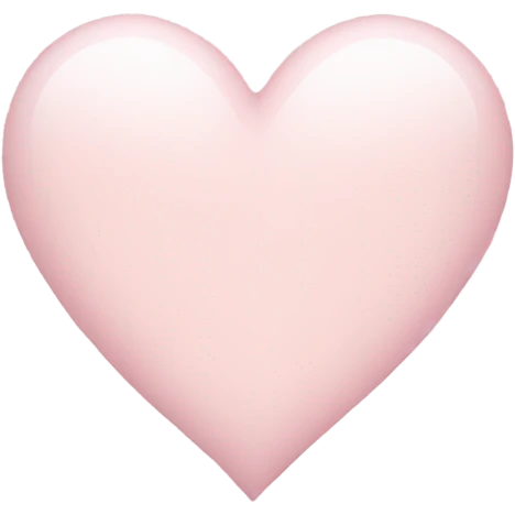 very light pale pink heart emoji
