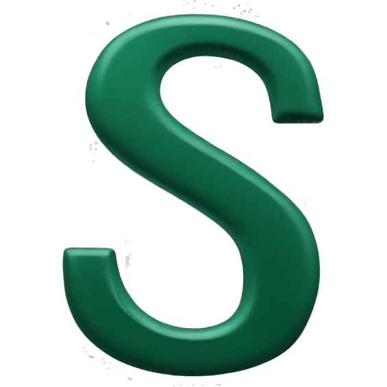 dark green UPPERCASE latin letter s emoji
