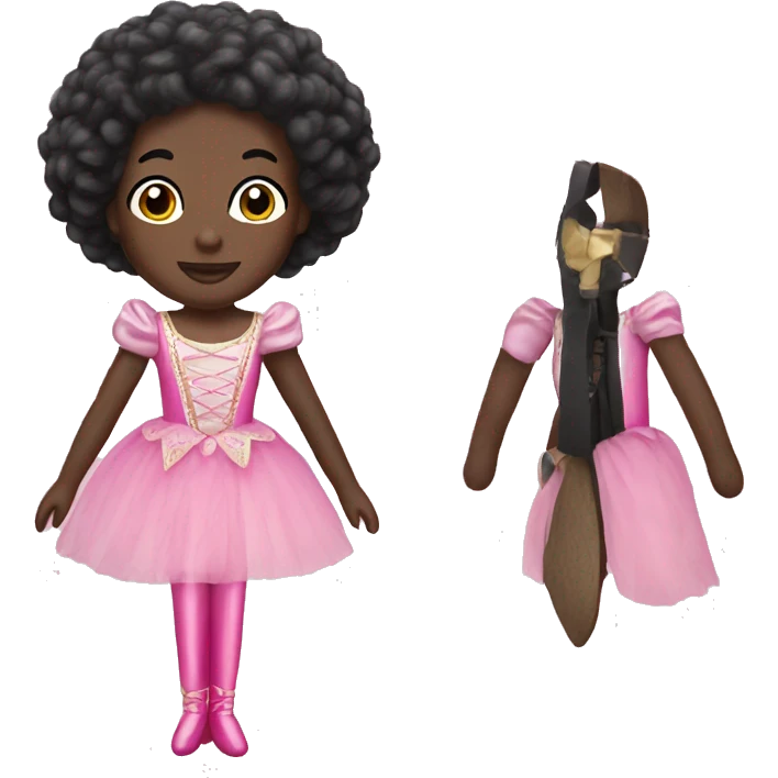  pink nutcracker black doll emoji