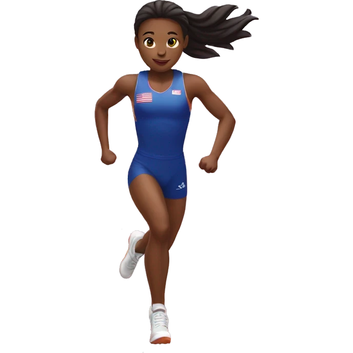 track and field jumper emoji