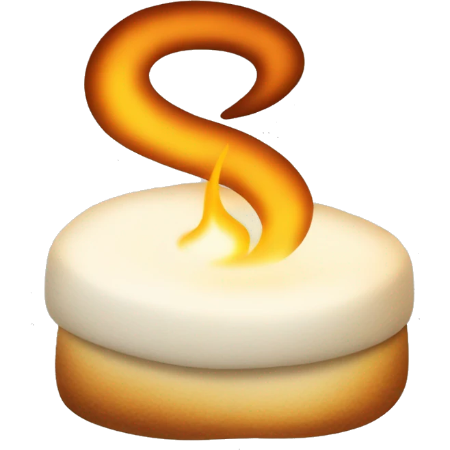Toasted marshmallow  emoji