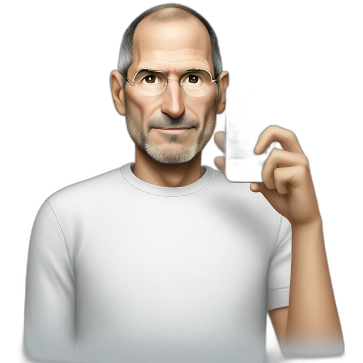 Steve jobs with iPhone  emoji