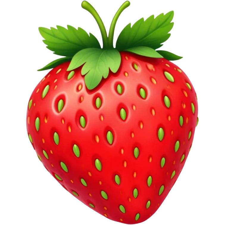 pastel pink realistic strawberry emoji