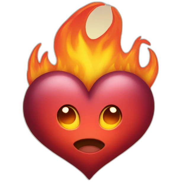 Fire heart  emoji