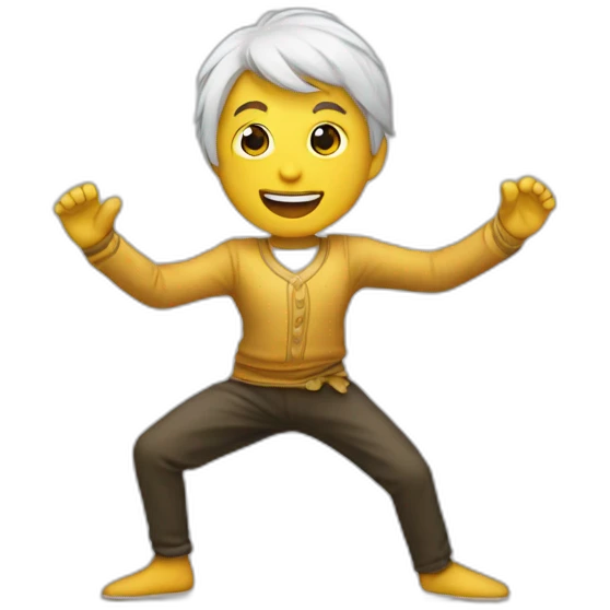 Chat qui danse emoji