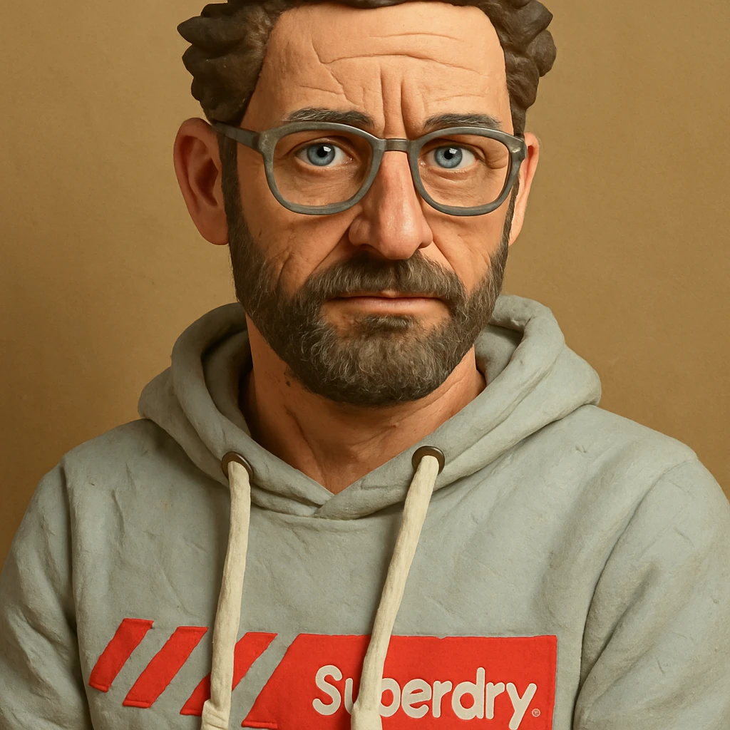 portrait inspired by Gerard Butler, Gesicht schmaler und Stirn etwas größer emoji