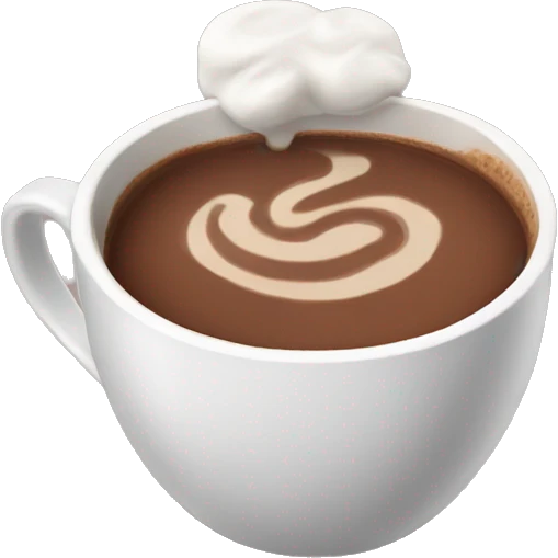 Hot chocolate drink emoji