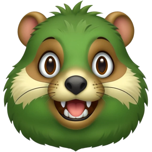 I want it to be a green gopher emoji
