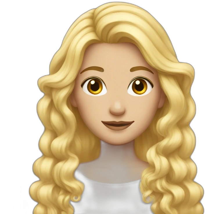 Fairytale blond hair emoji