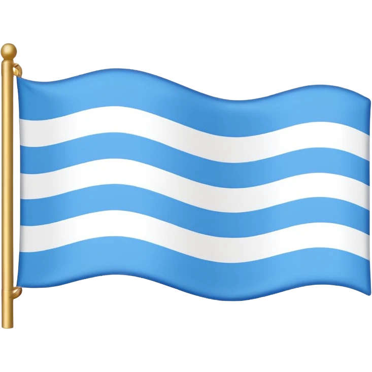 Galicia flag with the correct stuff emoji