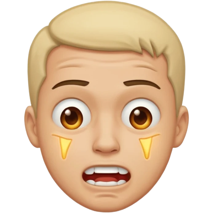 guy having pain emoji