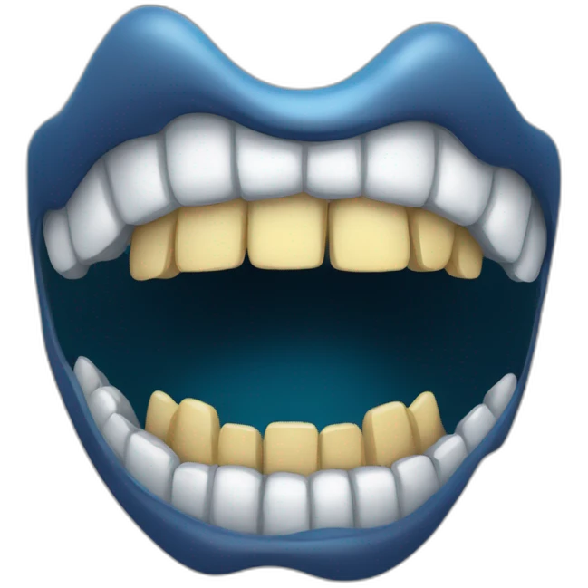 Open mouth with a lot of sharp teeth emoji