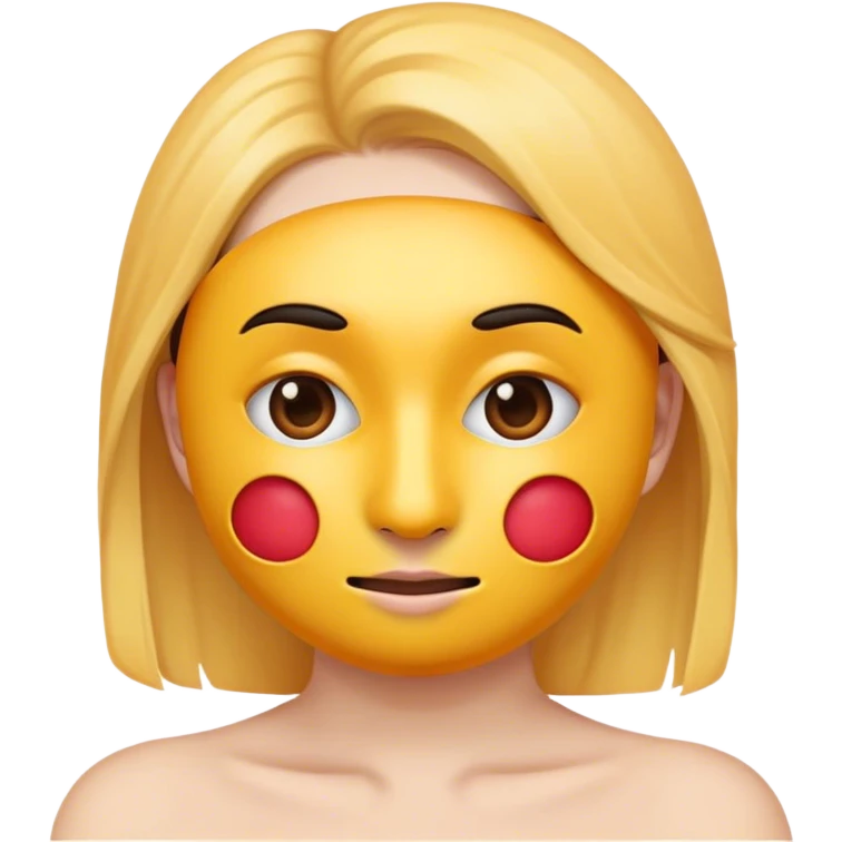 Naughty shy emoji emoji