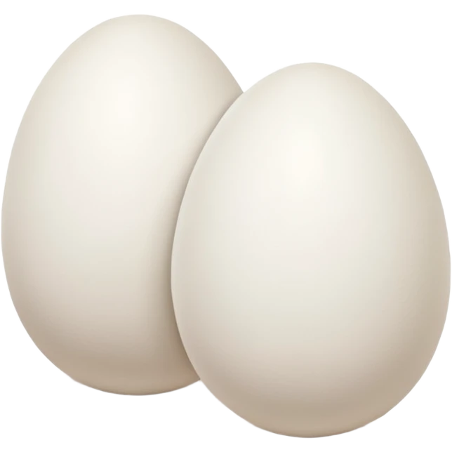 2 eggs rotated slightly- no yolk emoji