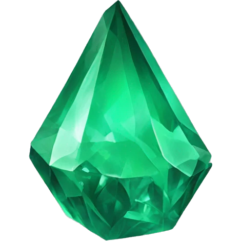 green crystal emoji