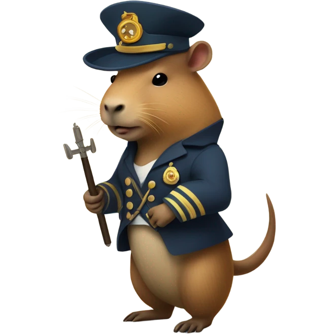 Captain capybara emoji