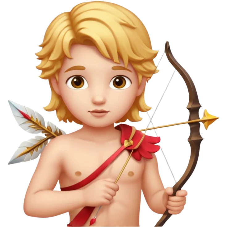 Cupid with bow and arrow emoji