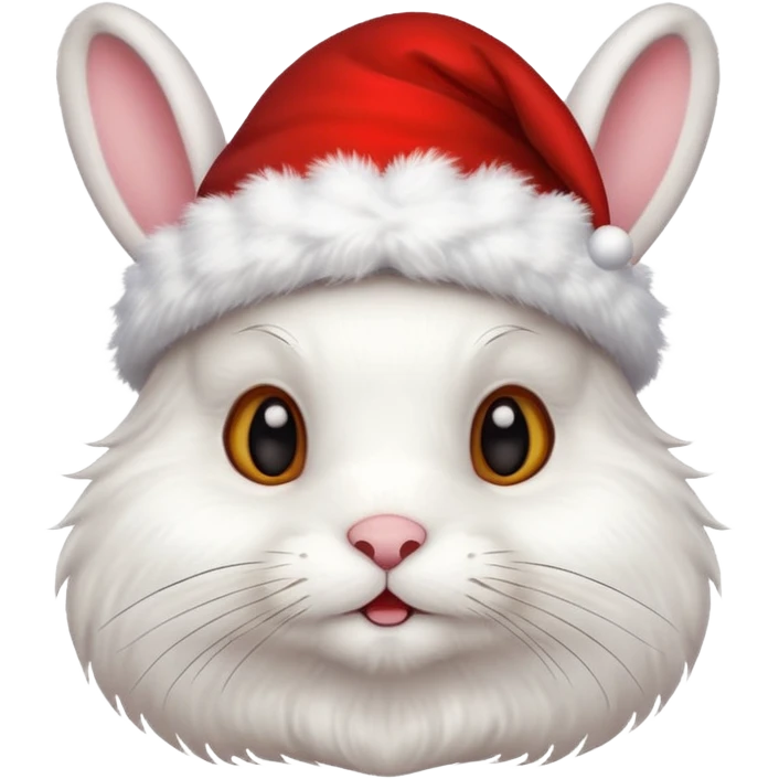 christmas white rabbit emoji
