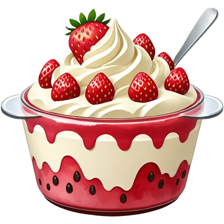 strawberry bingsu emoji