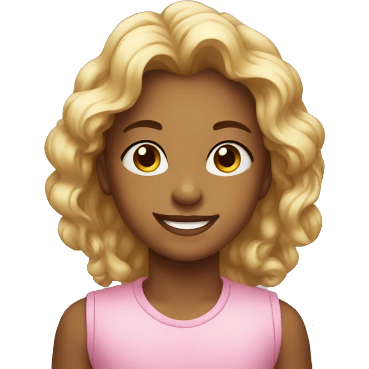 beautiful kid happy emoji