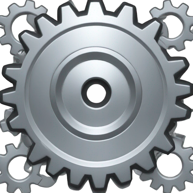silver cogwheel emoji