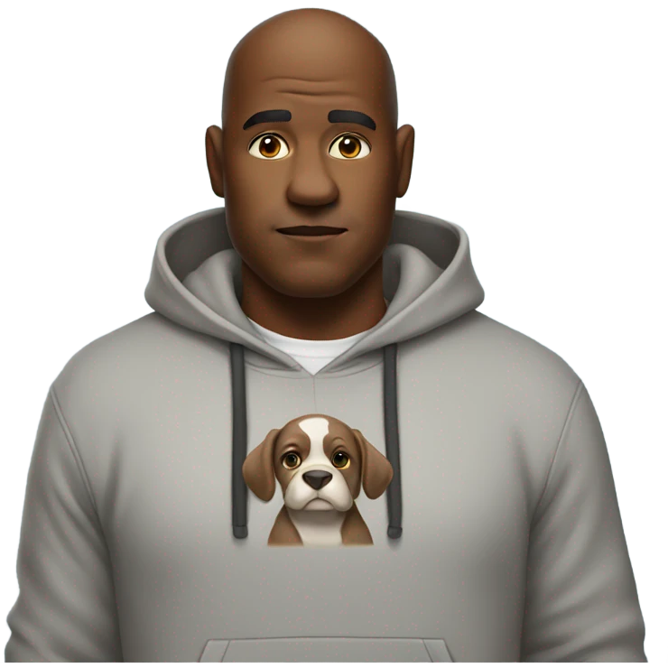 Winston wearing a hoodie emoji