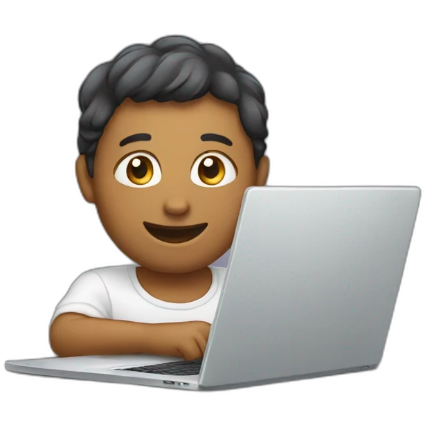 on laptop emoji