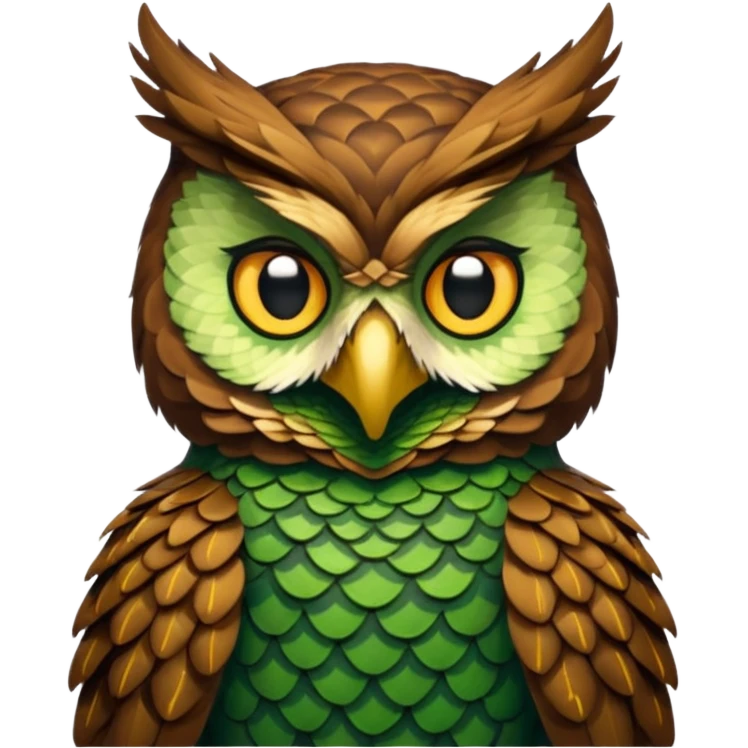 gufo e serpente emoji