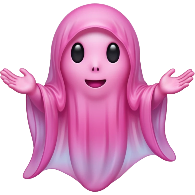 Pink ghost emoji