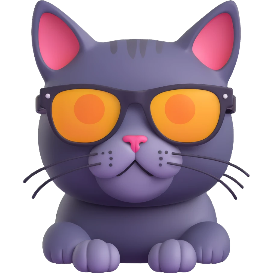 cat wearing sunglasses emoji