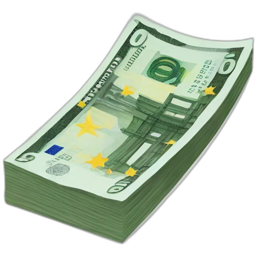 Billet euro emoji
